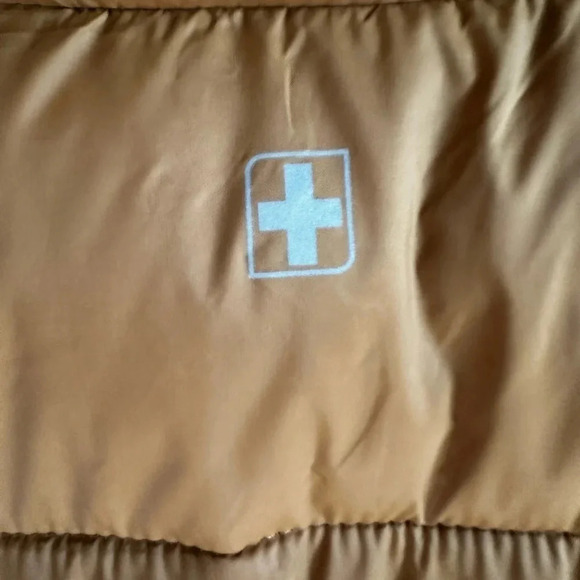 Swiss Tech Gold Nylon Zip Puffer Vest,  Men’s L  42-44 - Picture 7 of 11